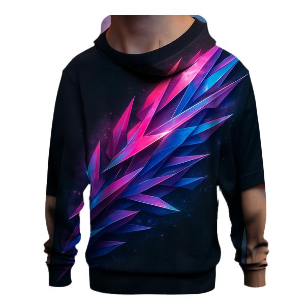 Electric Coral Cascade graphic hoodies