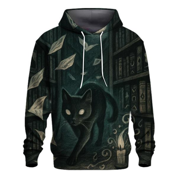 Phantom Library Cat premium hoodies