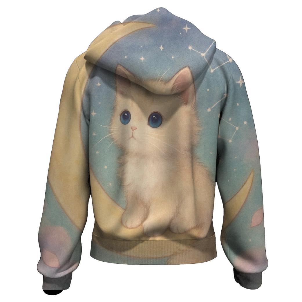Moonlight Purr Sonata zip-up hoodies