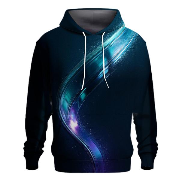 Chromatic Pulse Ribbon embroidered hoodies