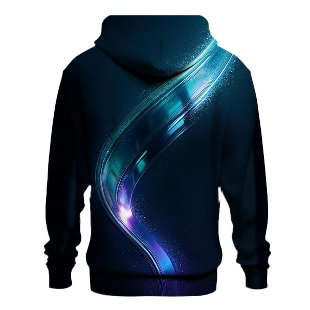 Chromatic Pulse Ribbon embroidered hoodies