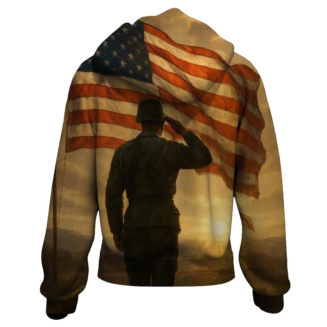 Dawn Sentinel Flag graphic hoodies
