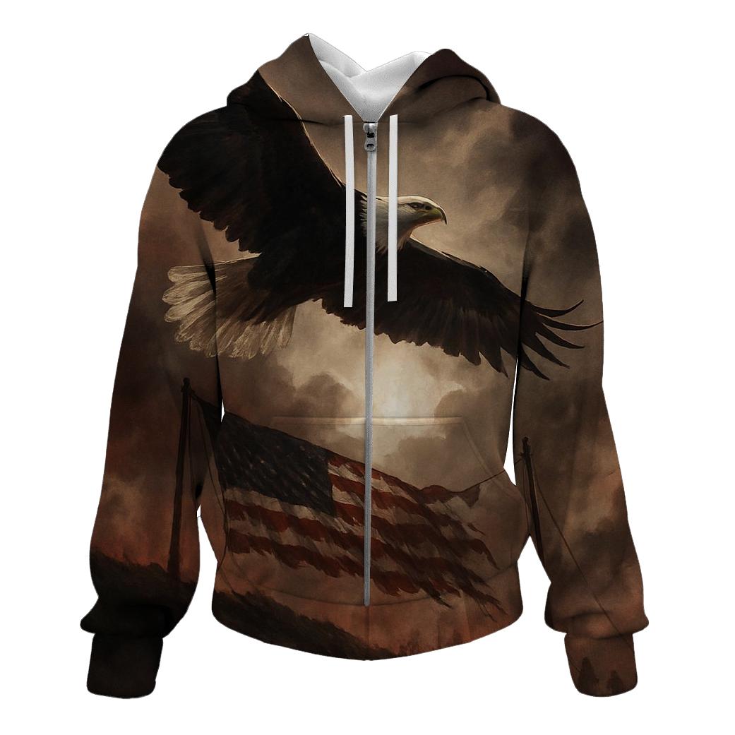 Eagle Over Valor Ridge designer hoodies