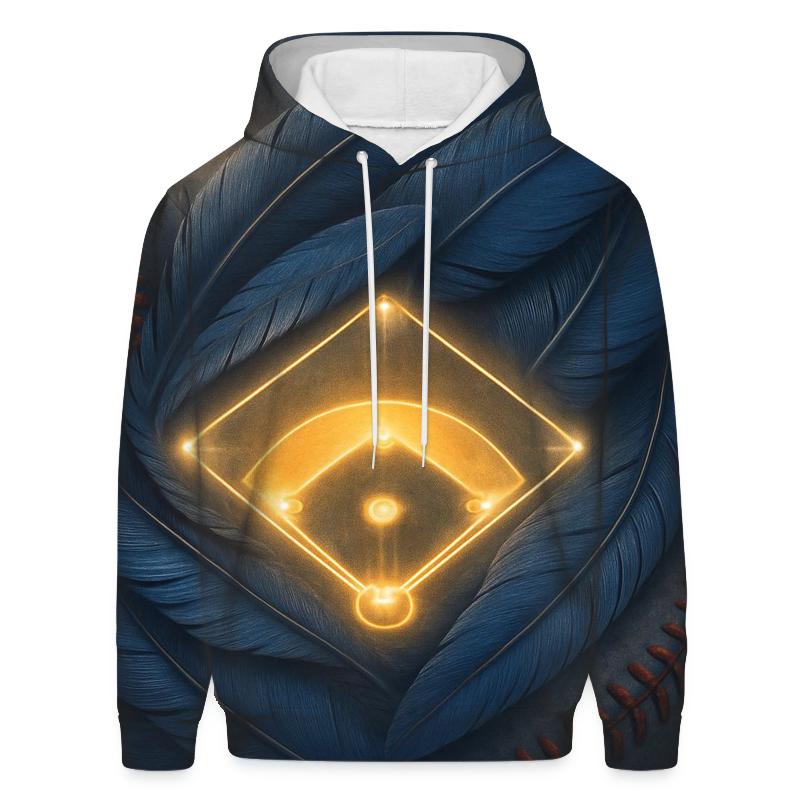 Feathered Diamond With Blue Jays hoodies fashion