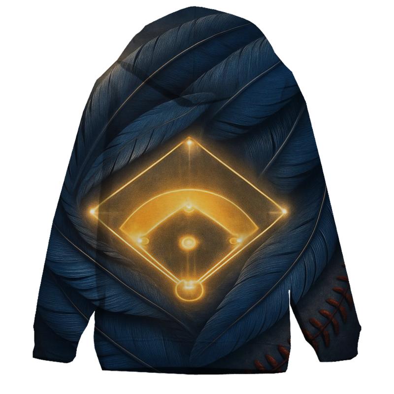 Feathered Diamond With Blue Jays hoodies fashion