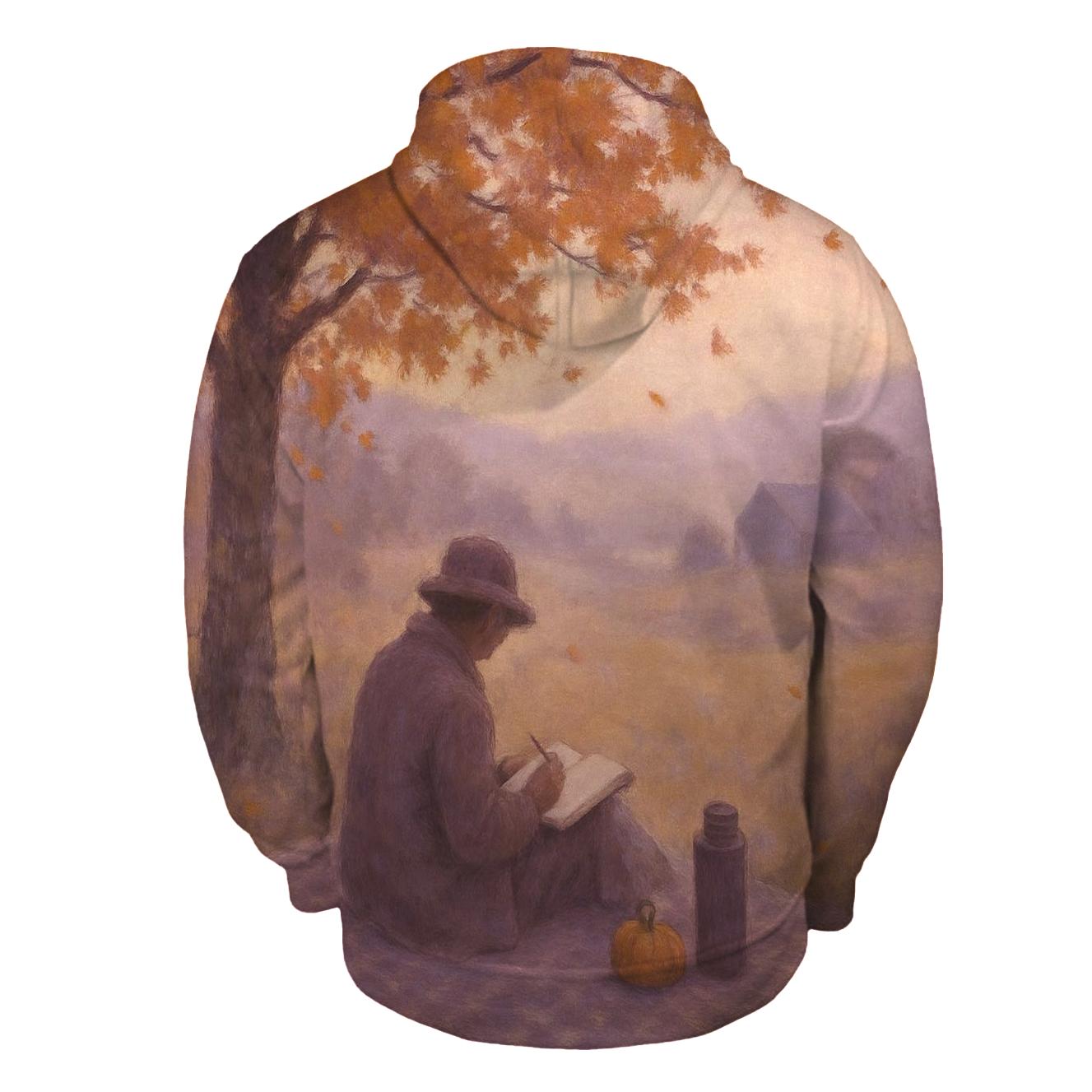 Quiet Orchard Solitude printed hoodies