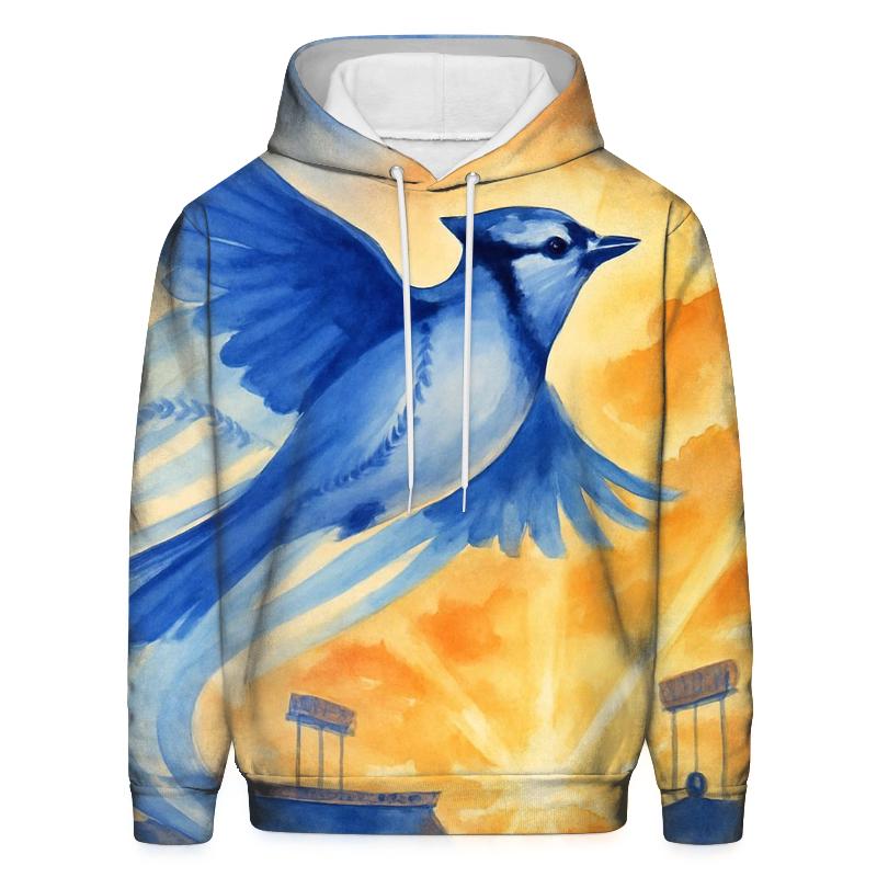 Dove Over Dodger Field hoodies fashion
