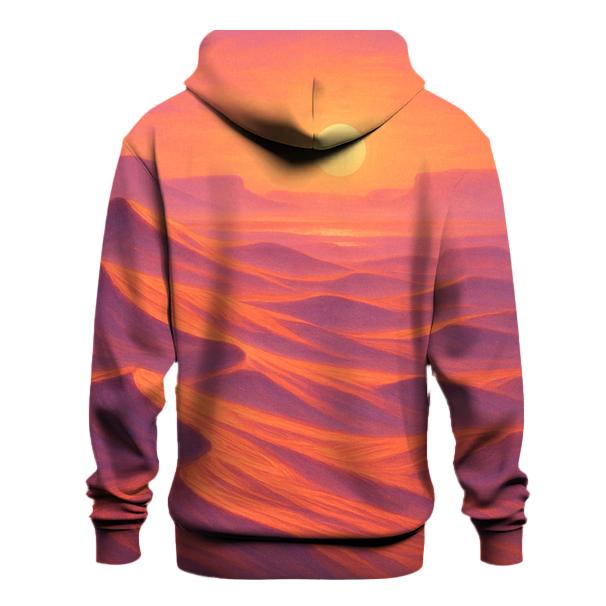 Coral Dune Horizon graphic hoodies