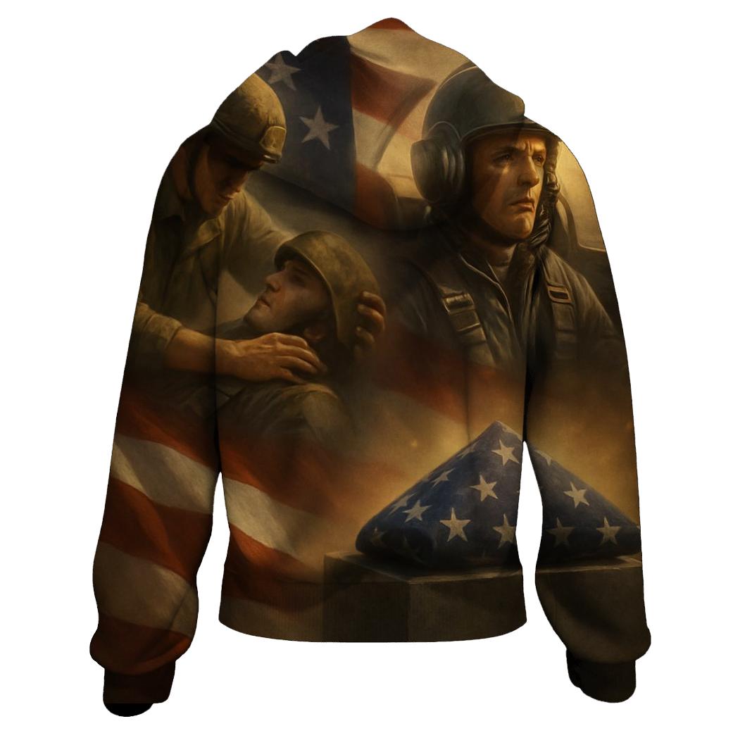 Echoes Of Freedom Patch pullover hoodies