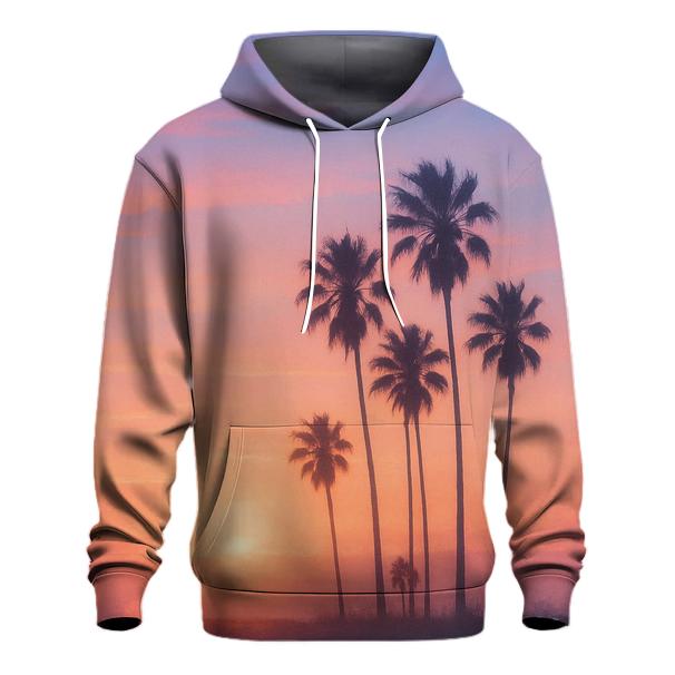 Peach Skyline Lullaby printed hoodies