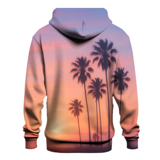 Peach Skyline Lullaby printed hoodies