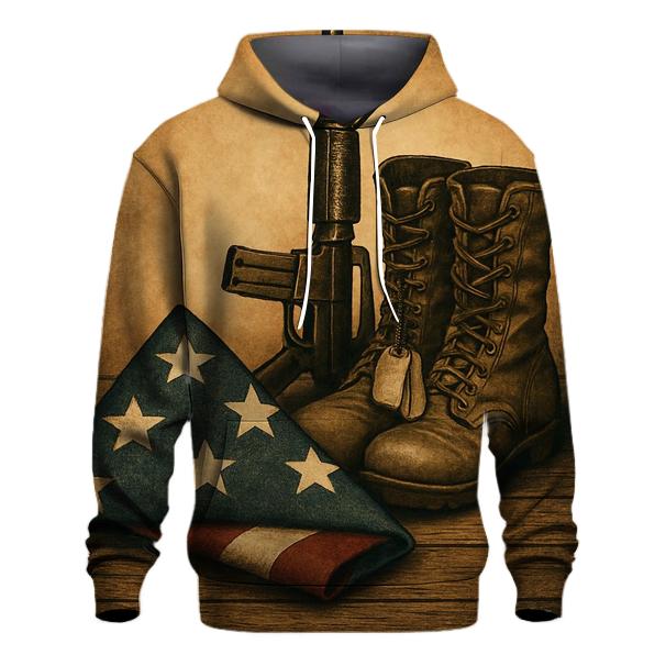 Folded Honor Still Life embroidered hoodies