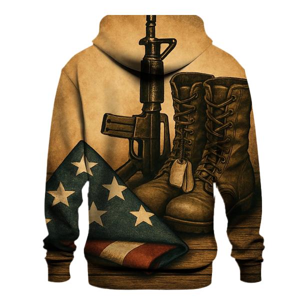 Folded Honor Still Life embroidered hoodies