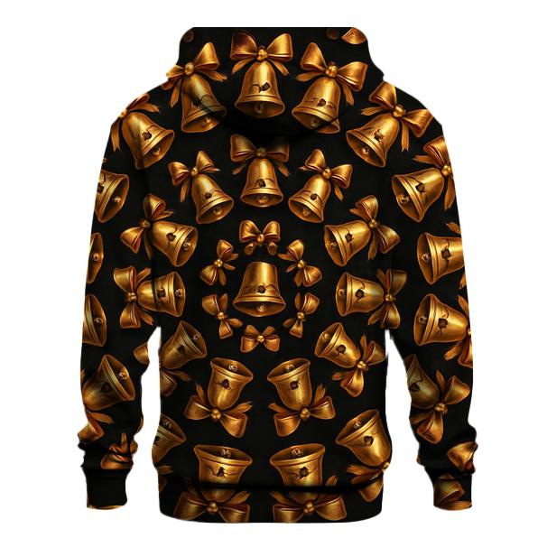 Golden Bell Radial On Midnight Black Background hoodie trends