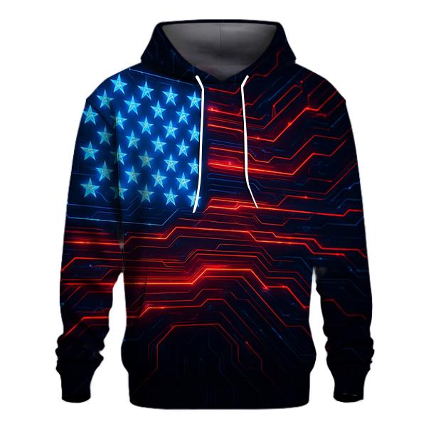Circuitry Of Freedom zip-up hoodies