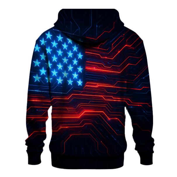 Circuitry Of Freedom zip-up hoodies