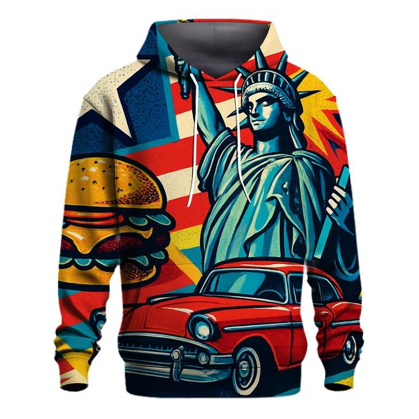 Pop Americana Collage pullover hoodies