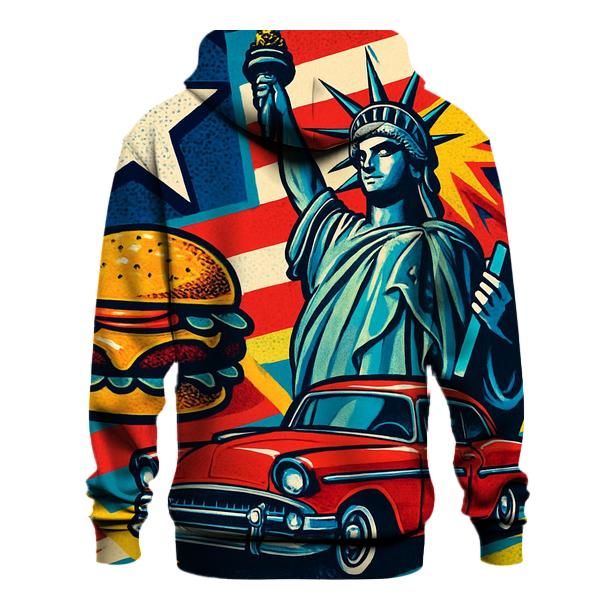 Pop Americana Collage pullover hoodies