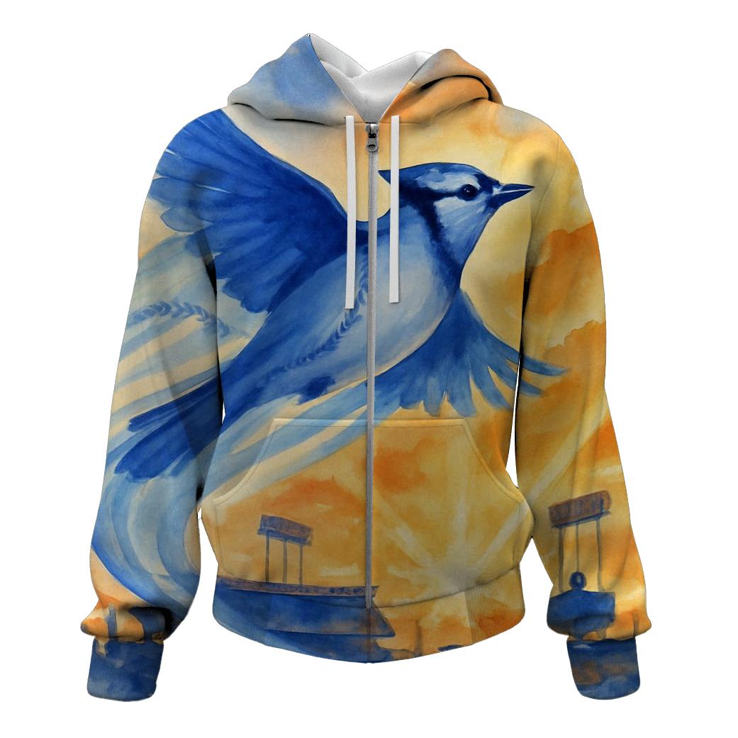 Dove Over Dodger Field pullover hoodies