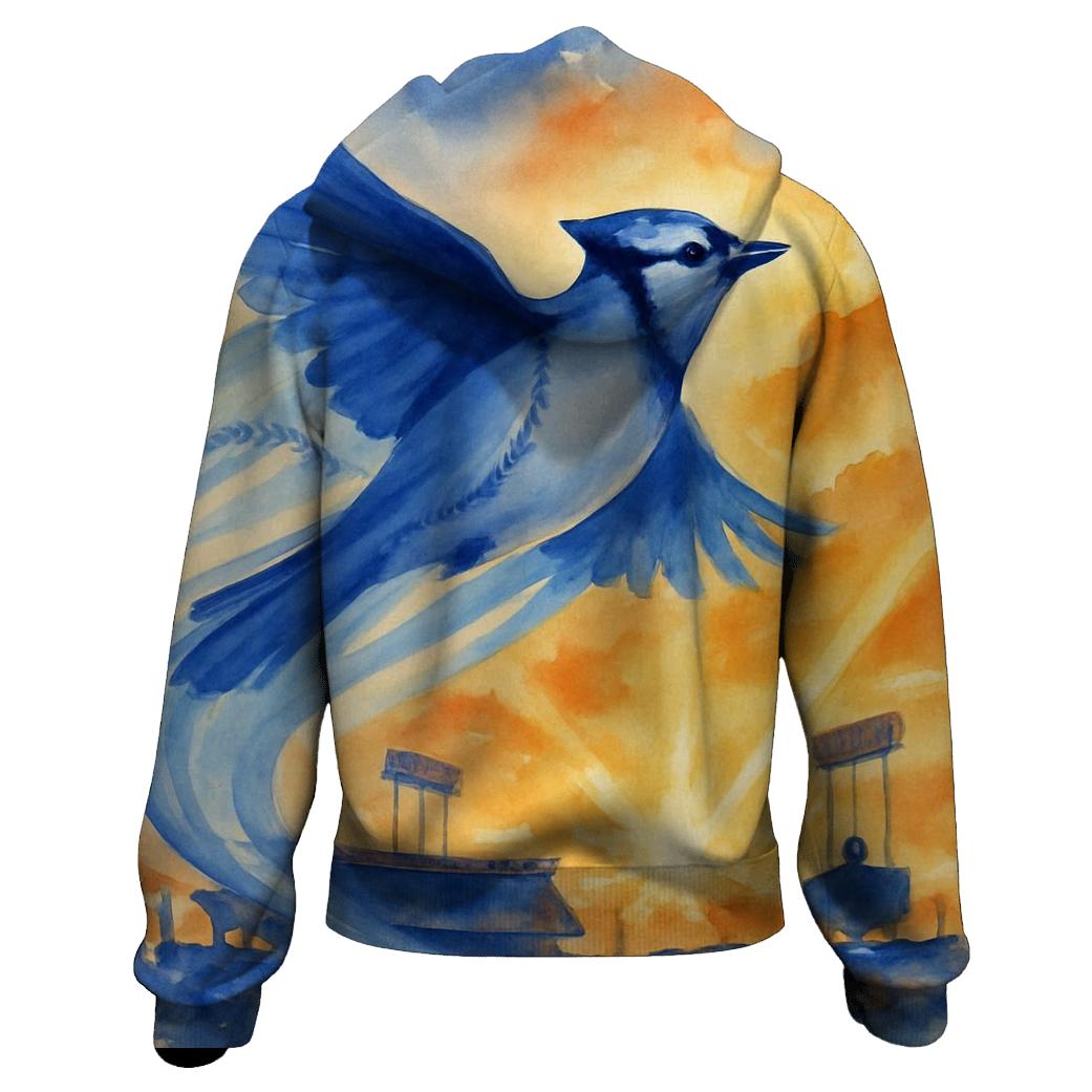 Dove Over Dodger Field pullover hoodies