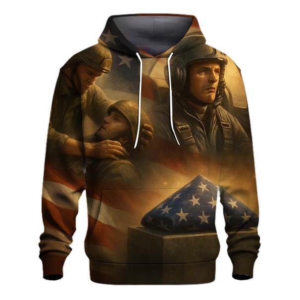 Echoes Of Freedom Patch embroidered hoodies