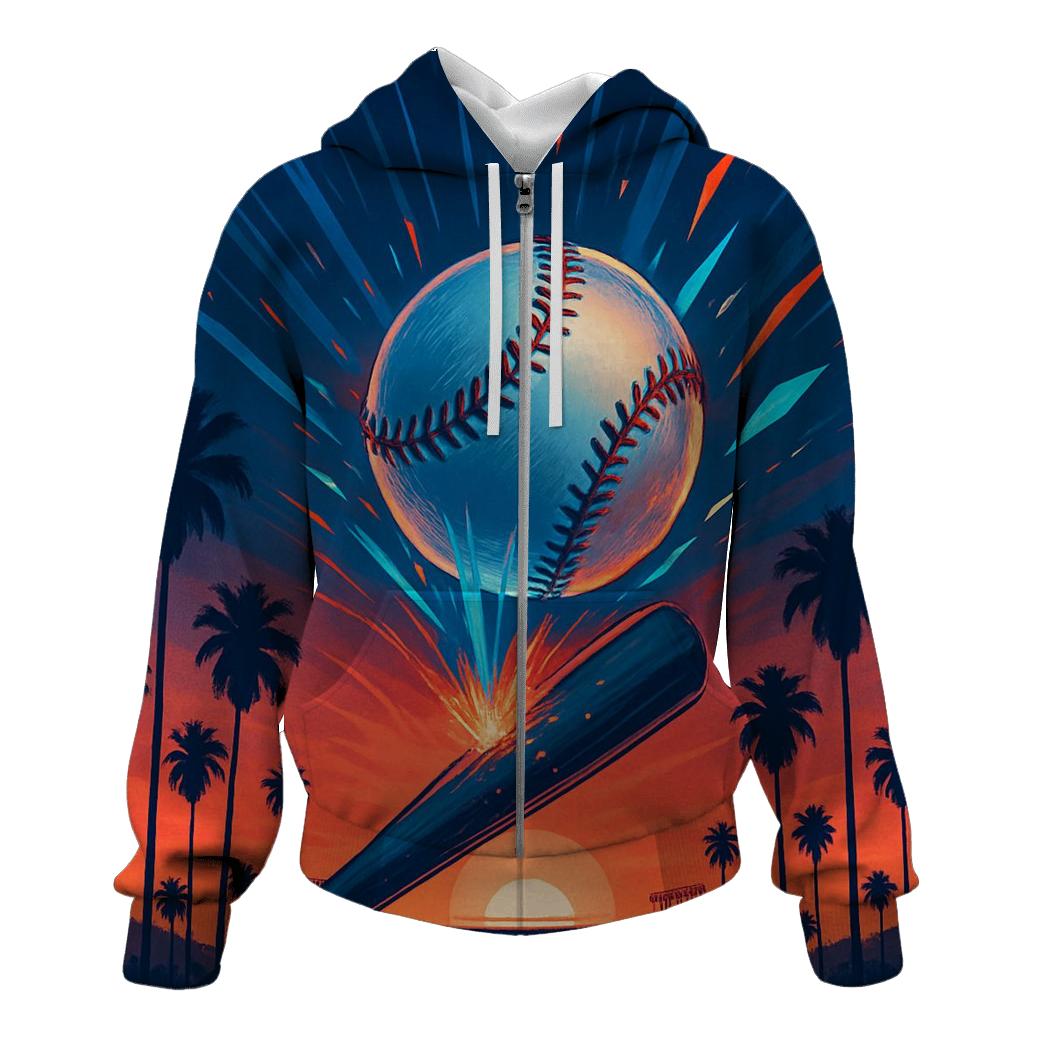 Home Run Horizon printed hoodies