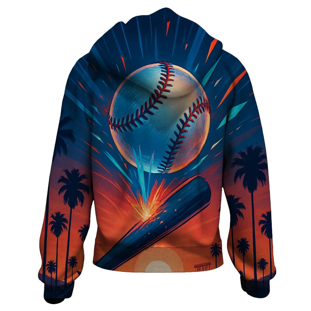Home Run Horizon printed hoodies