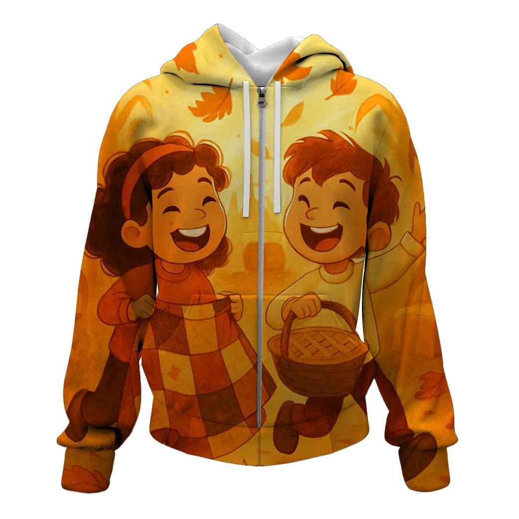Sunlit Corn Maze Reunion printed hoodies
