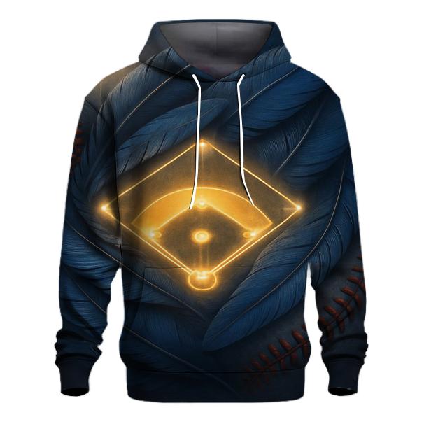 Feathered Diamond With Blue Jays graphic hoodies