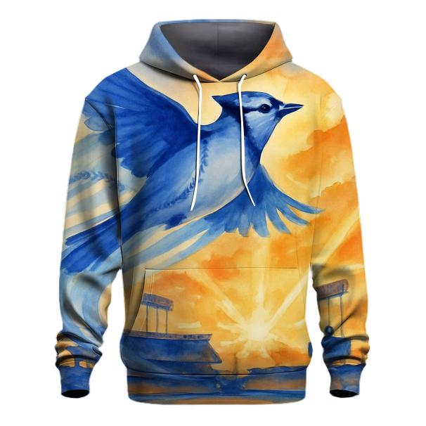 Dove Over Dodger Field embroidered hoodies