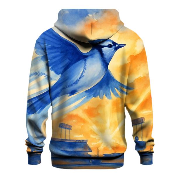 Dove Over Dodger Field embroidered hoodies