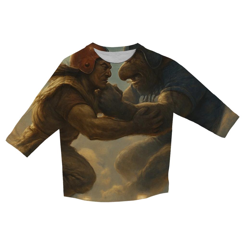 Cloud City Clash Over The Ballpark personalized 3/4 sleeve tees