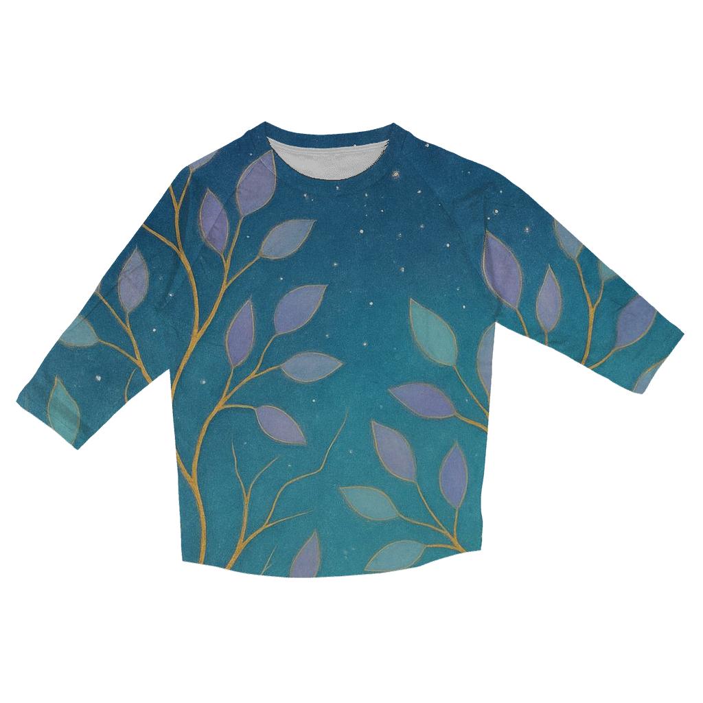 Celestial Garden trendy 3/4 sleeve tops