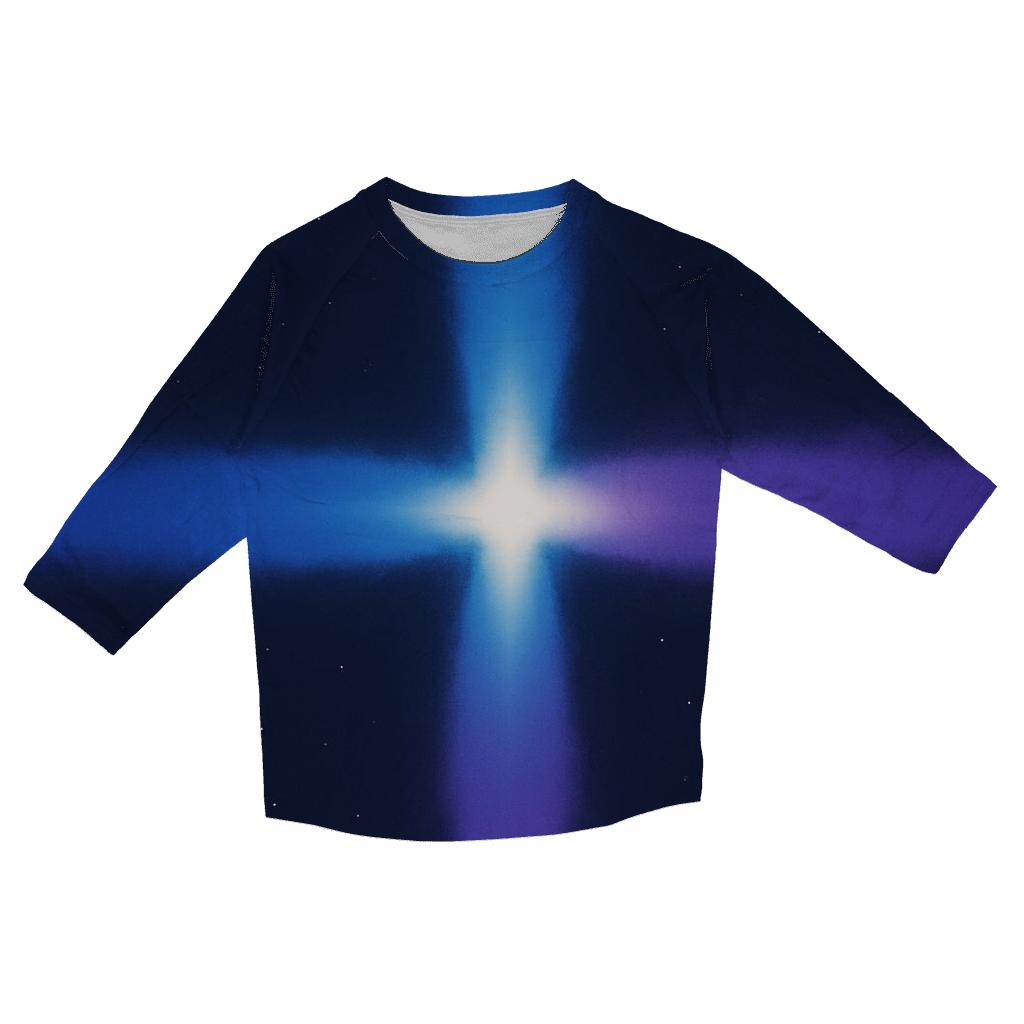 Pulsar Beam Cross trendy 3/4 sleeve tops