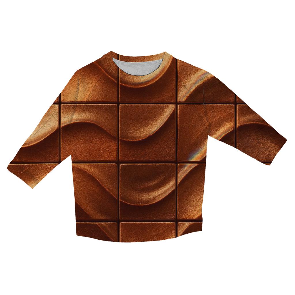 Copper Ripple Mosaic personalized 3/4 sleeve tees