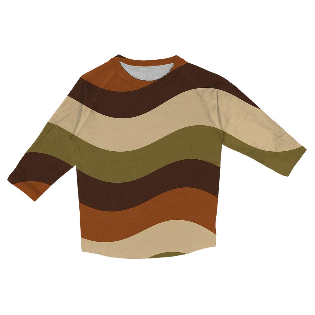 Warm Vinyl Waves cotton quarter sleeve shirts