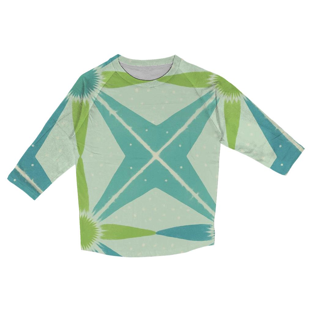 Diagonal Starburst Itoji designer 3/4 sleeve blouses