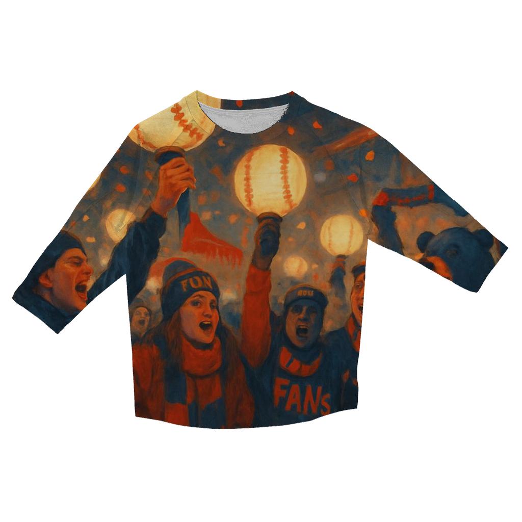 Playoff Lantern Parade trendy 3/4 sleeve tops