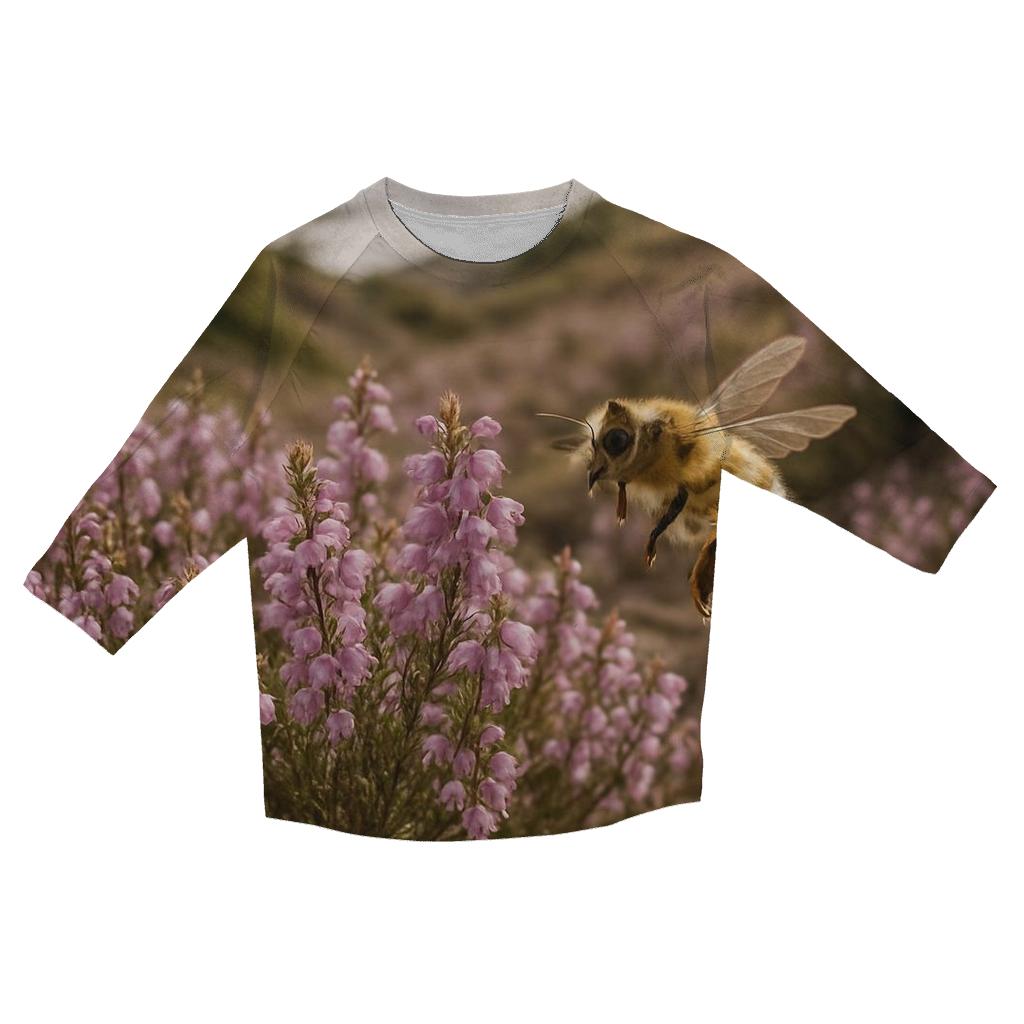 Highland Heather And Bee Forage custom 3/4 sleeve shirts