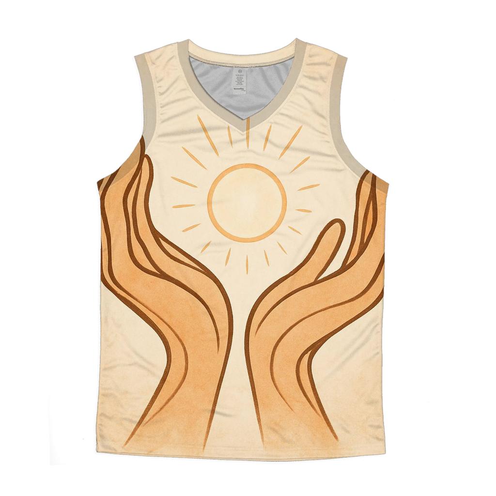 Open Hands Harmony graphic print tank tops