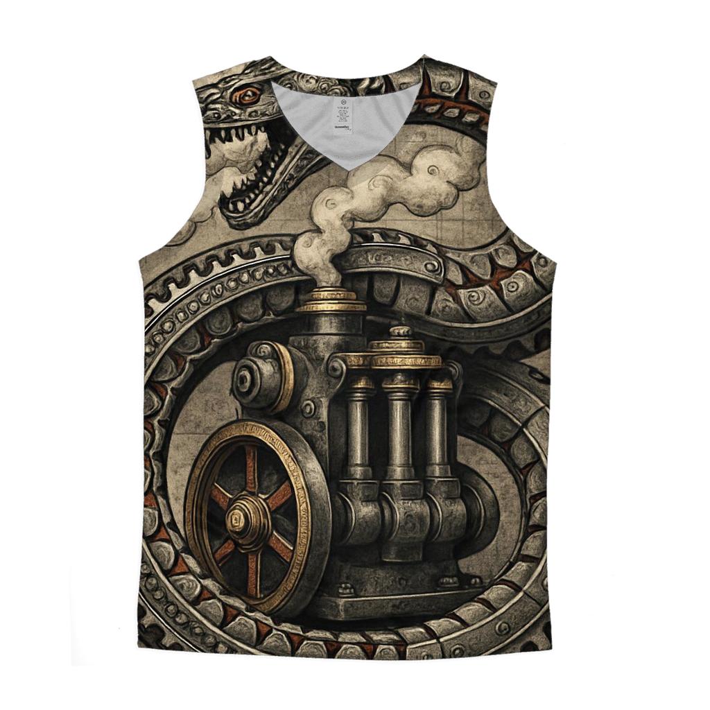 Mechanical Ouroboros Engine casual summer tank tops