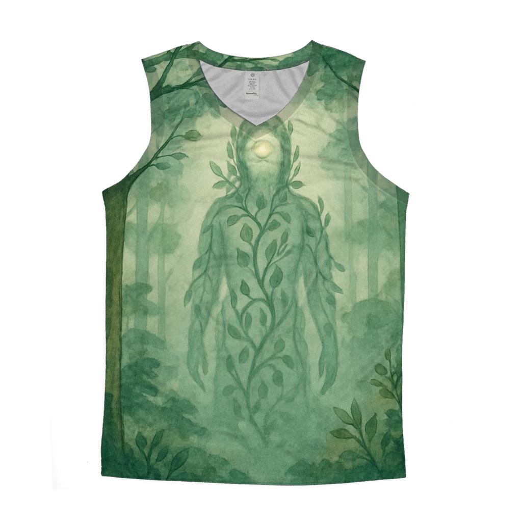 Mystical Forest Spirit cotton sleeveless tops