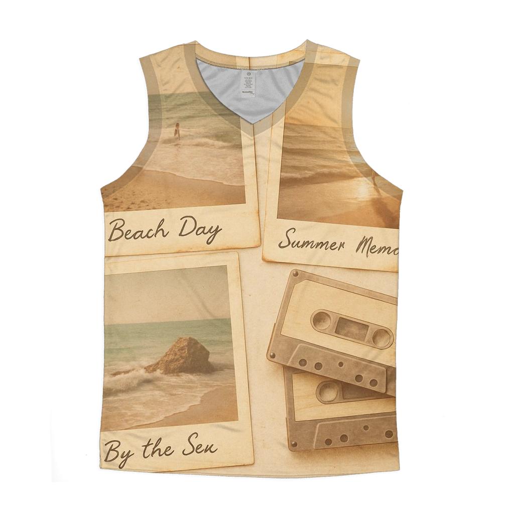 Polaroid Summer Collage casual summer tank tops