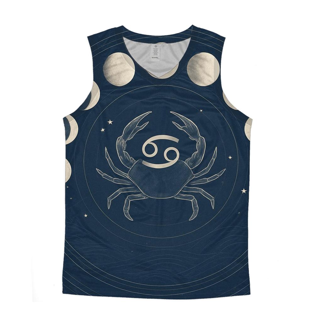 Cancer Moon Phase Cycle trendy fitted tank tops