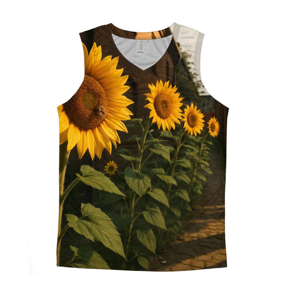 Urban Sunflower Alley sports performance tank tops