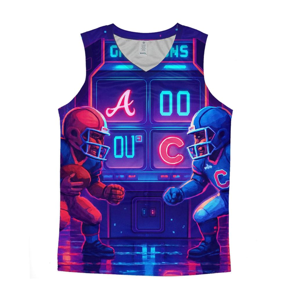 Neon Rivals At Skyline Arcade custom tank tops