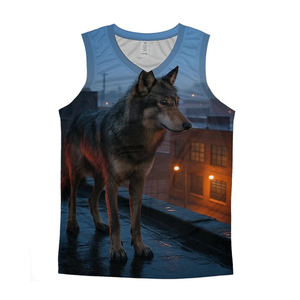 Urban Edge Wolf At Dawn designer workout tanks
