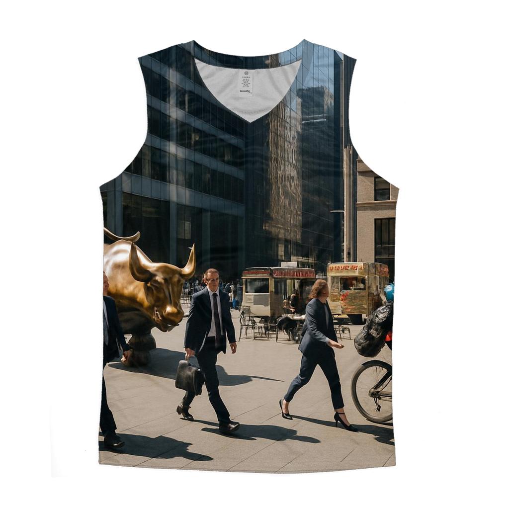 Financial District Lunch Hour sports performance tank tops
