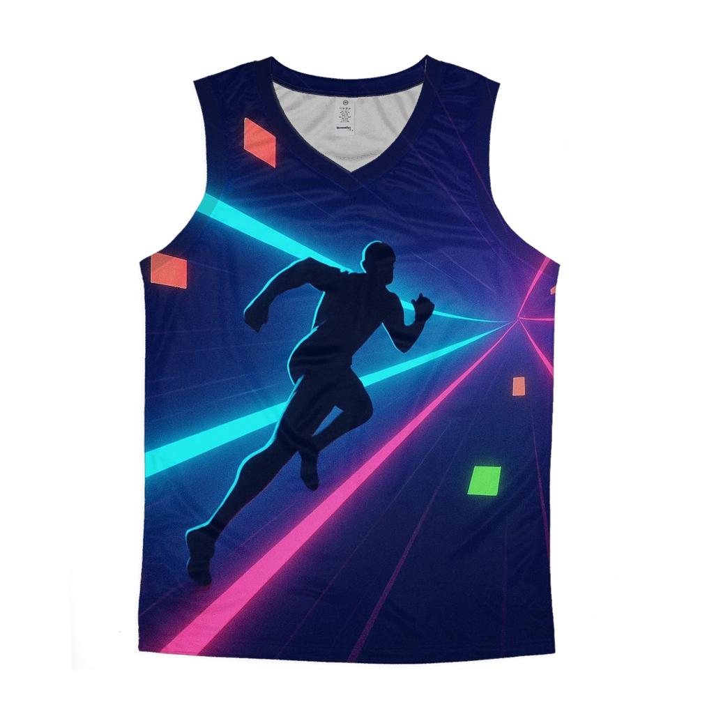 Laser Arcade Run sports performance tank tops