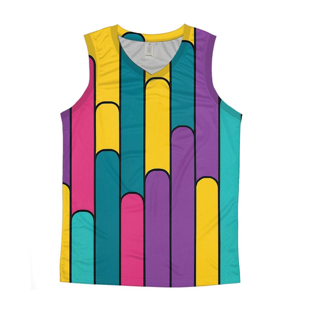 Rainbow Prism Bars personalized athletic tanks